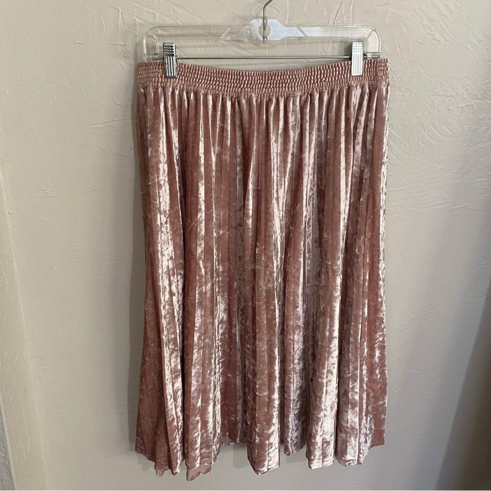 A New Day pink velvet skirt